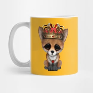 Cute Royal Fox Wearing Crown Mug